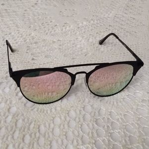 Quay x Chrisspy Gemini Mirror Rose Gold Sunglasses